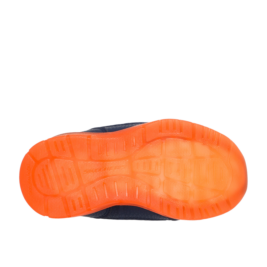 Skechers 407613N Boys Boot-Navy/Orange