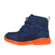 Skechers 407613N Boys Boot-Navy/Orange
