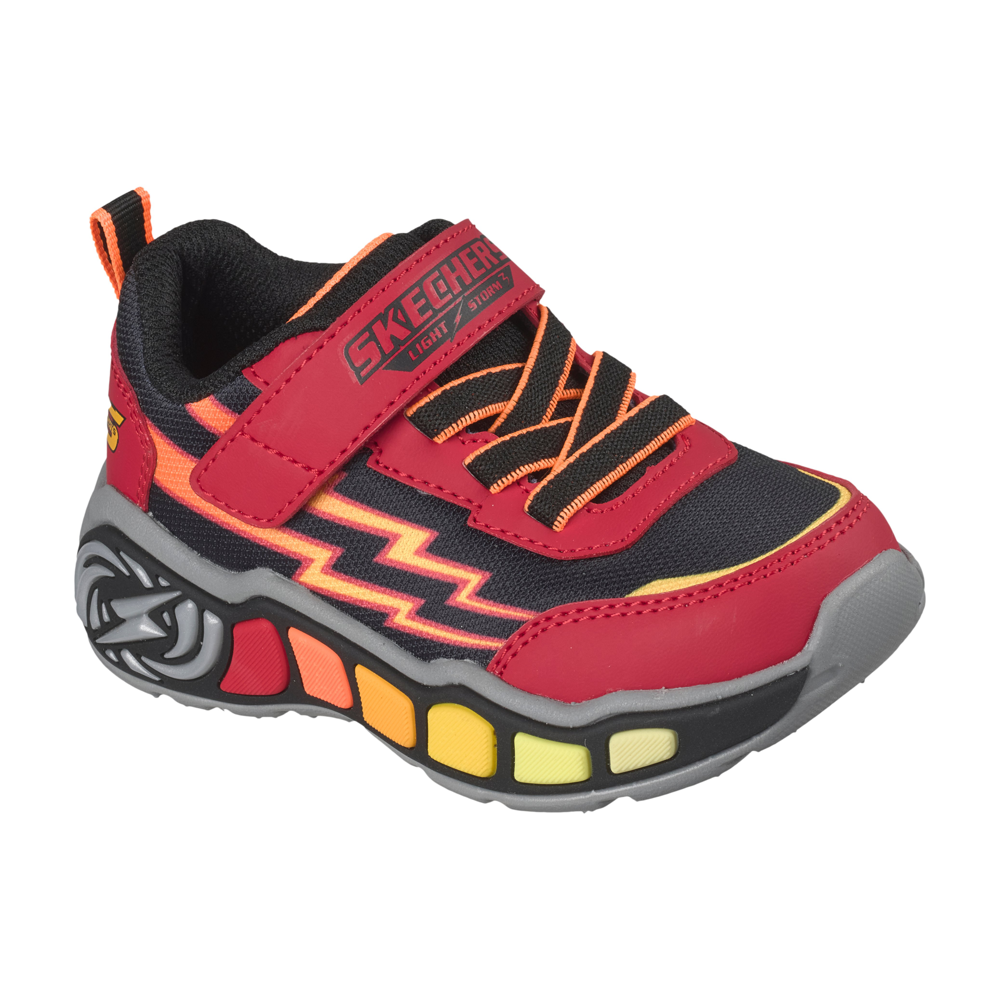 Skechers 407632nc Boys Trainer-Red/Black
