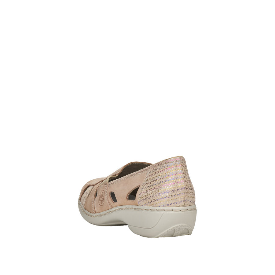 Rieker 41385 Shoes-Beige Multi