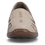 Rieker 41385-63 Ladies Shoes-Beige Combi