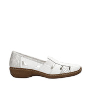 Rieker 41385 Shoes-White/Silver