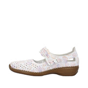 Rieker 41399 Shoes-White/Lilac