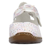 Rieker 41399 Shoes-White/Lilac