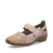 Rieker 41399-92 Shoes-Beige Multi