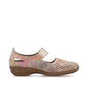 Rieker 41399-92 Shoes-Beige Multi