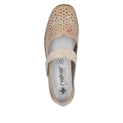 Rieker 41399-92 Shoes-Beige Multi