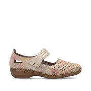 Rieker 41399-92 Shoes-Beige Multi