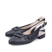 Rieker 43150 Ladies' Shoes-Black