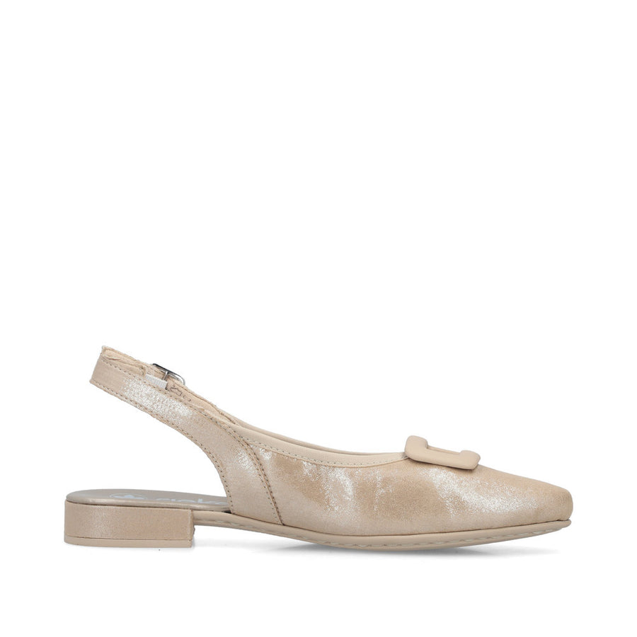 Rieker 43150 Ladies' Shoes-Gold