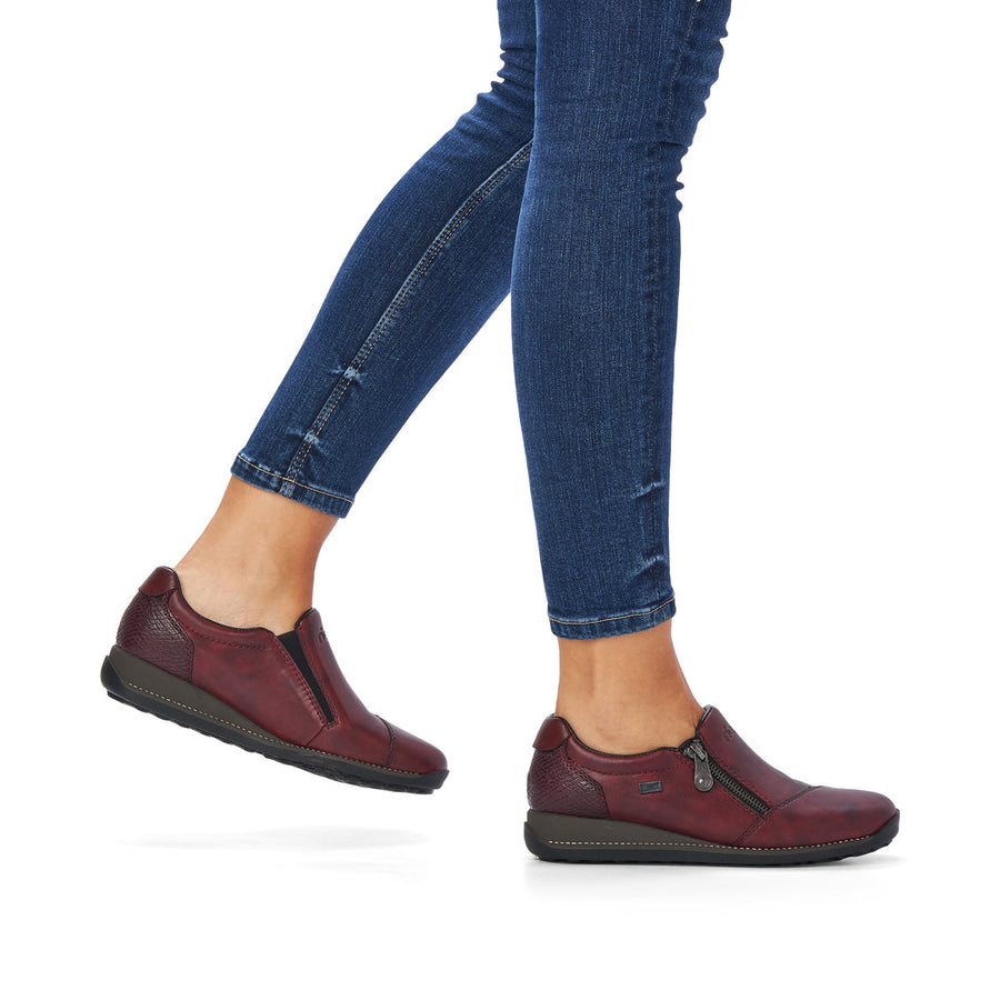 Rieker 44265-2 Shoes-Bordo