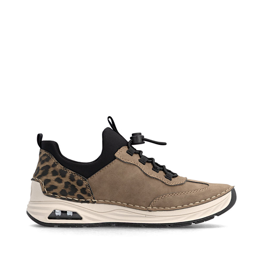 Rieker 44551-24 Shoe-Taupe Multi