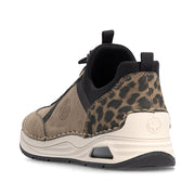 Rieker 44551-24 Shoe-Taupe Multi
