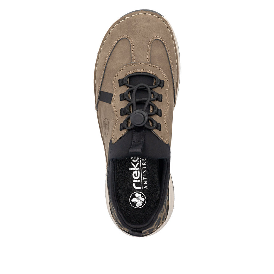 Rieker 44551-24 Shoe-Taupe Multi