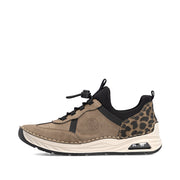 Rieker 44551-24 Shoe-Taupe Multi
