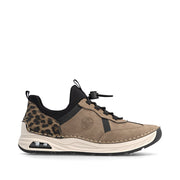 Rieker 44551-24 Shoe-Taupe Multi