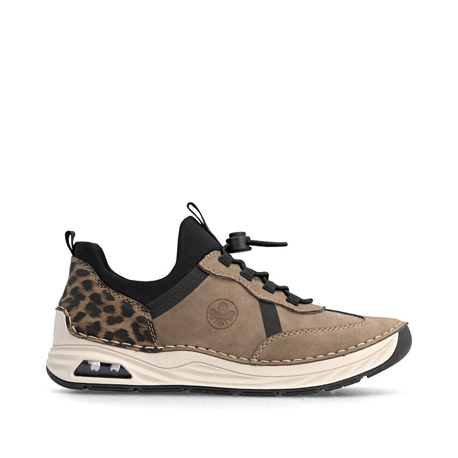Rieker 44551-24 Shoe-Taupe Multi