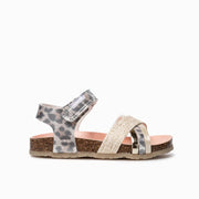 Pablosky 447207 Girls' Sandal-White Leopard