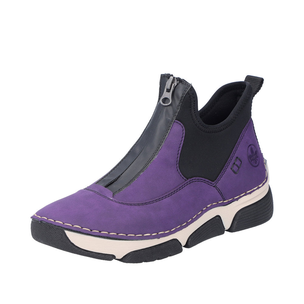 Rieker 45953 Ankle Boot-Purple