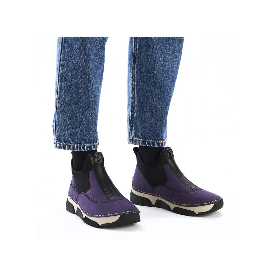 Rieker 45953 Ankle Boot-Purple