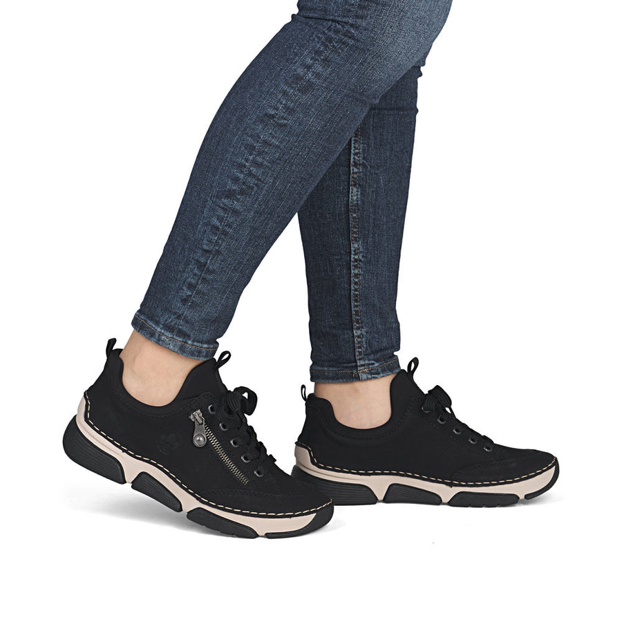 Rieker 45973-00 Ladies' Shoes-Black