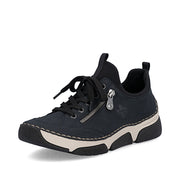 Rieker 45973-17 Ladies' Shoes-Navy/Black