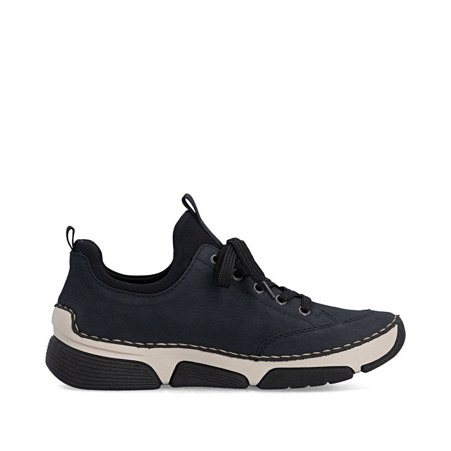 Rieker 45973-17 Ladies' Shoes-Navy/Black