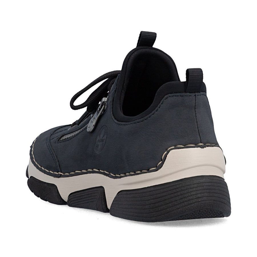 Rieker 45973-17 Ladies' Shoes-Navy/Black