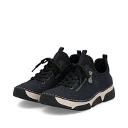 Rieker 45973-17 Ladies' Shoes-Navy/Black