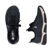 Rieker 45973-17 Ladies' Shoes-Navy/Black