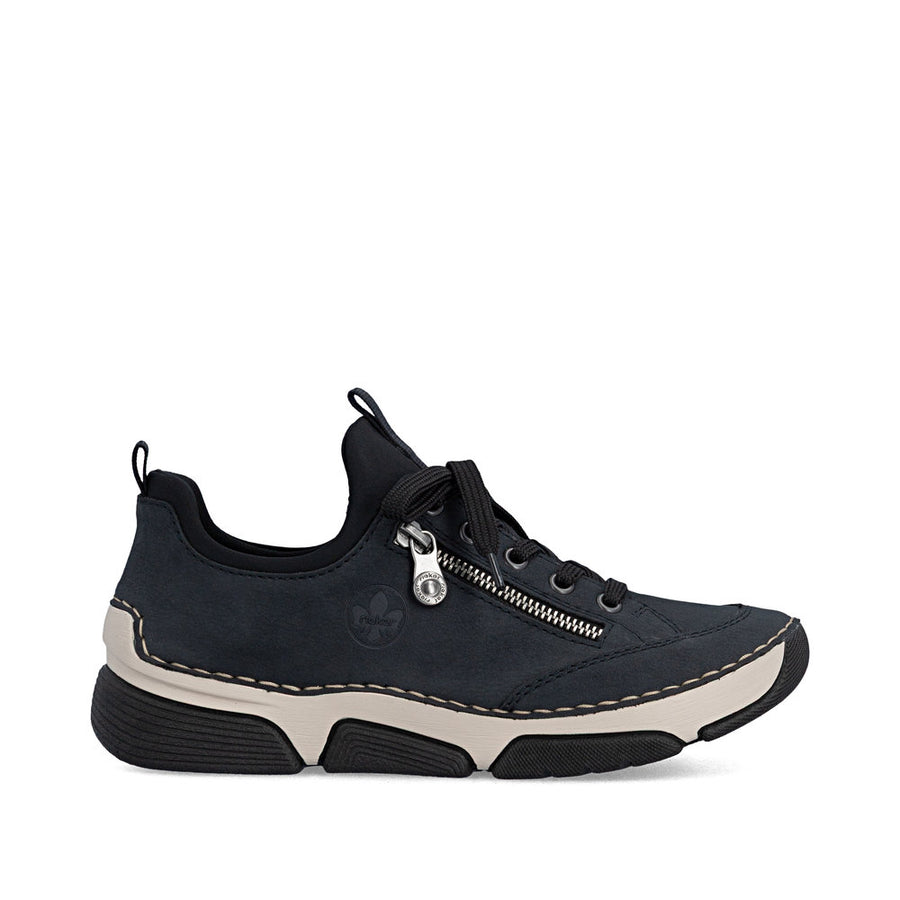 Rieker 45973-17 Ladies' Shoes-Navy/Black