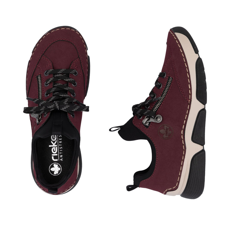 Rieker 45973-36 Ladies' Shoes-Wine