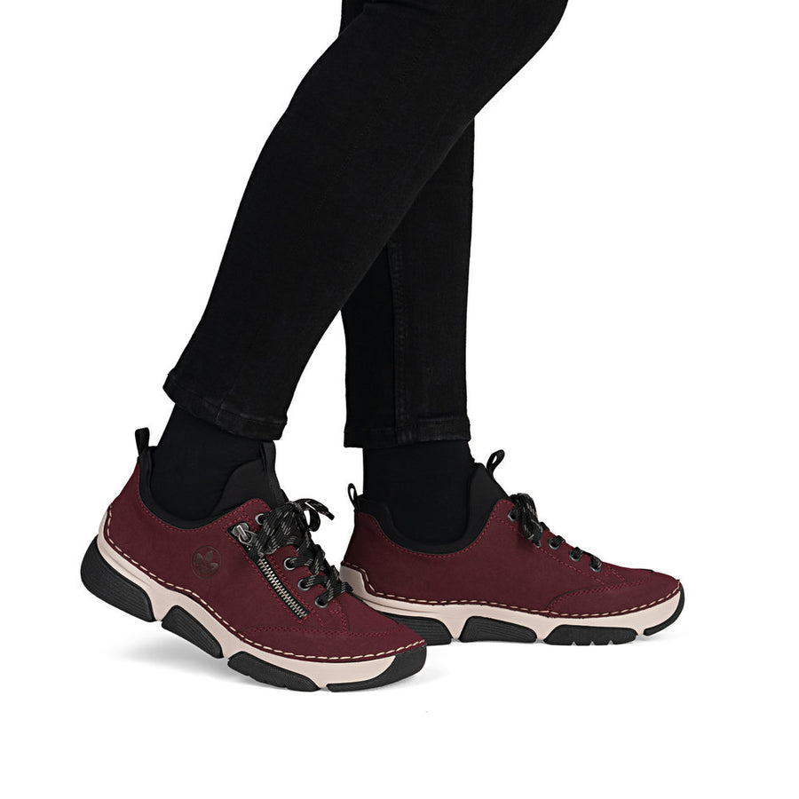 Rieker 45973-36 Ladies' Shoes-Wine