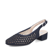 Rieker 47074-14 Ladies' Shoes-Navy