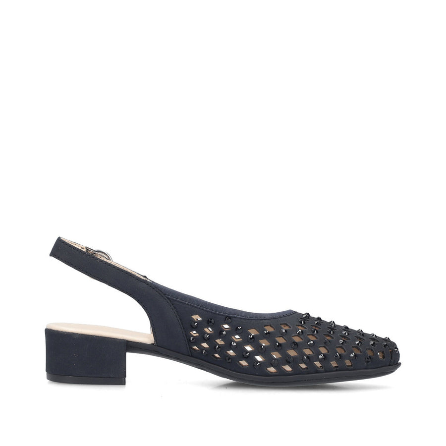Rieker 47074-14 Ladies' Shoes-Navy