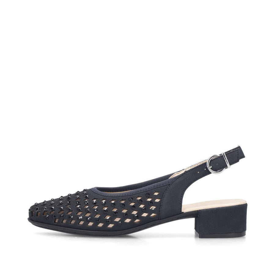 Rieker 47074-14 Ladies' Shoes-Navy