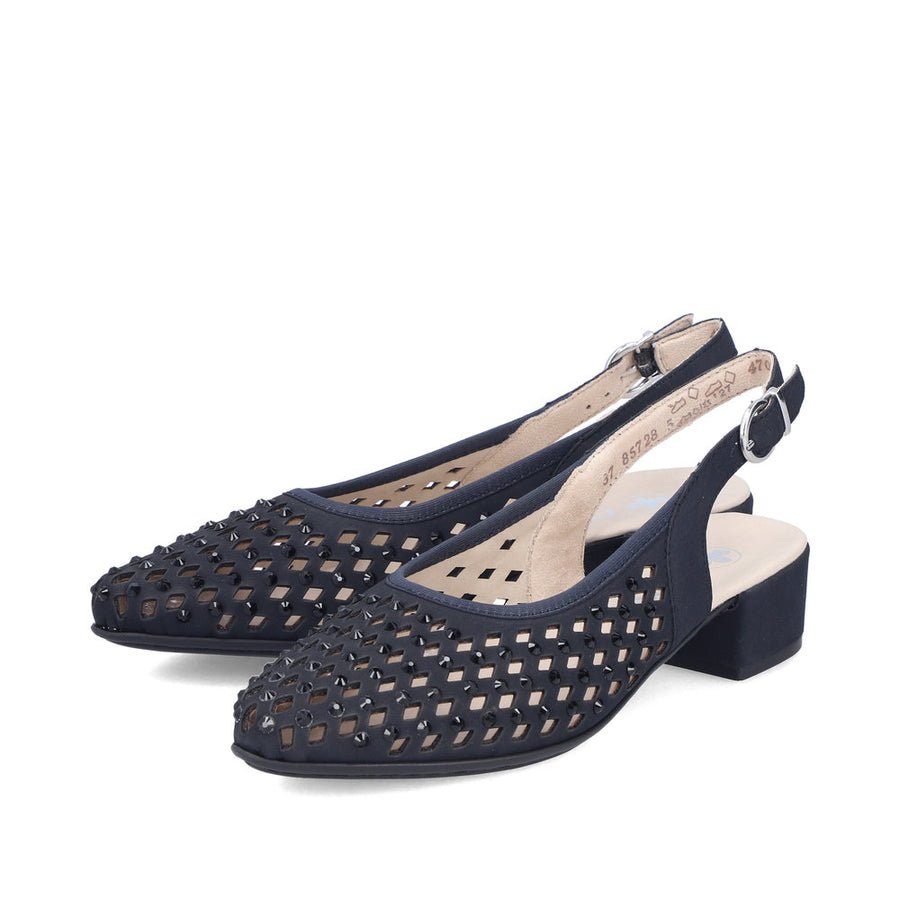 Rieker 47074-14 Ladies' Shoes-Navy