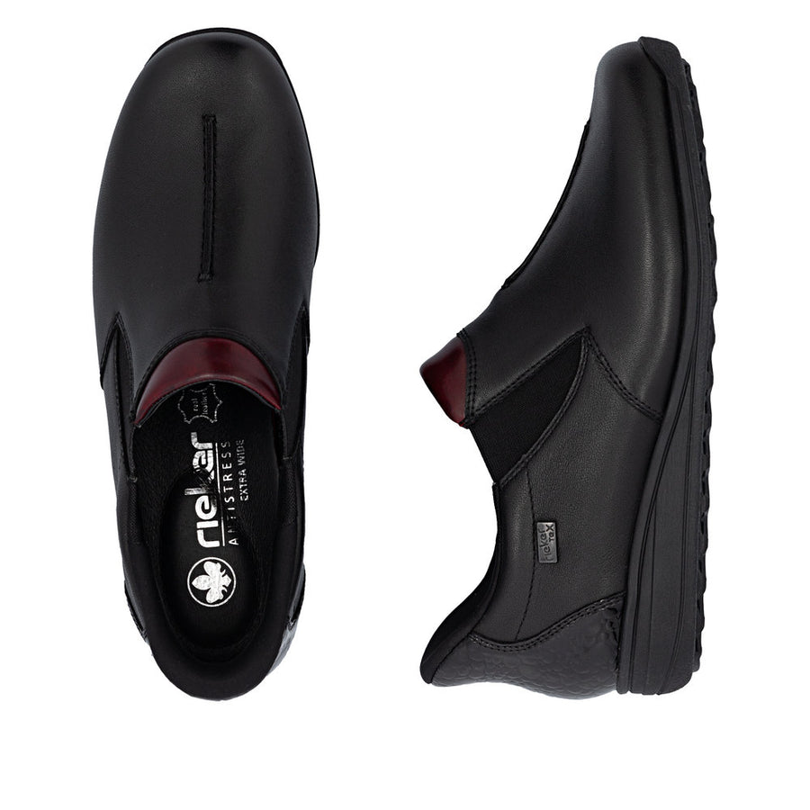 Rieker 47253-00 Shoes-Black
