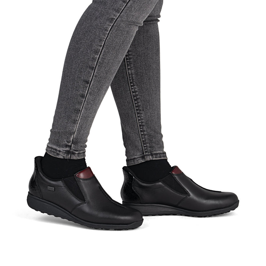 Rieker 47253-00 Shoes-Black