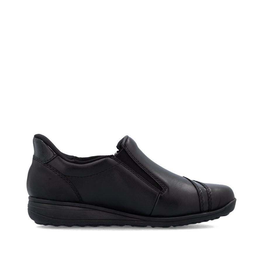 Rieker 47264-00 Shoes-Black