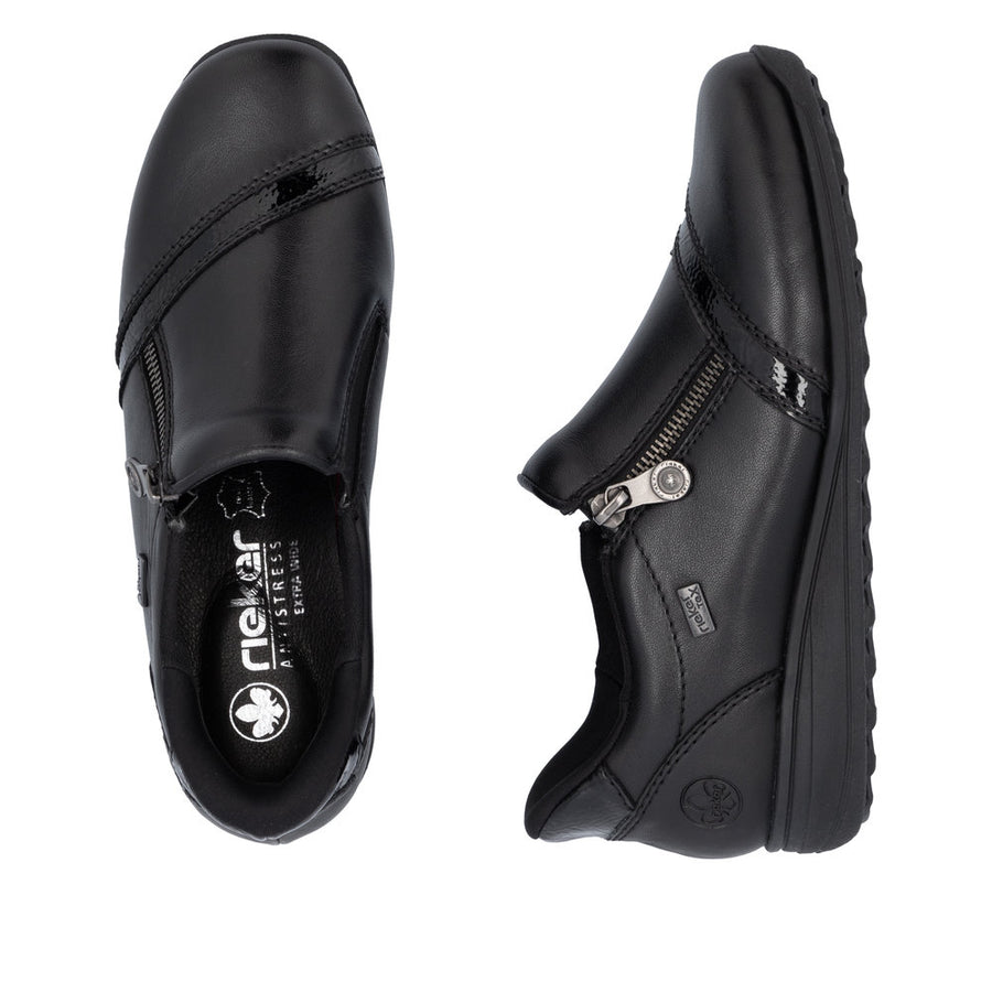 Rieker 47264-00 Shoes-Black