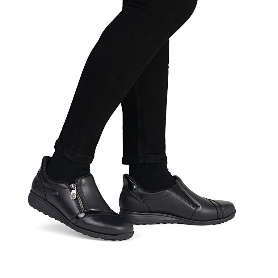 Rieker 47264-00 Shoes-Black