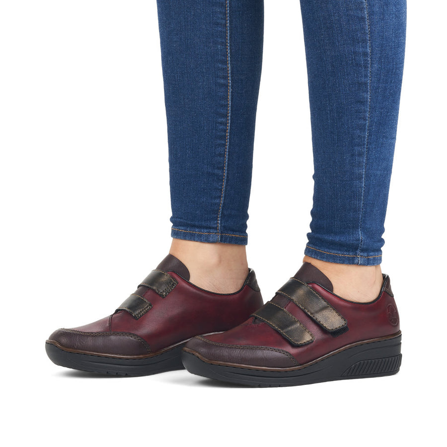 Rieker 48750 Shoes-Bordo