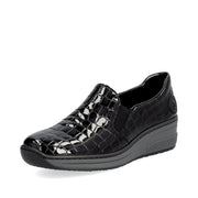 Rieker 48752 Shoes-Black Croc