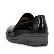 Rieker 48752 Shoes-Black Croc