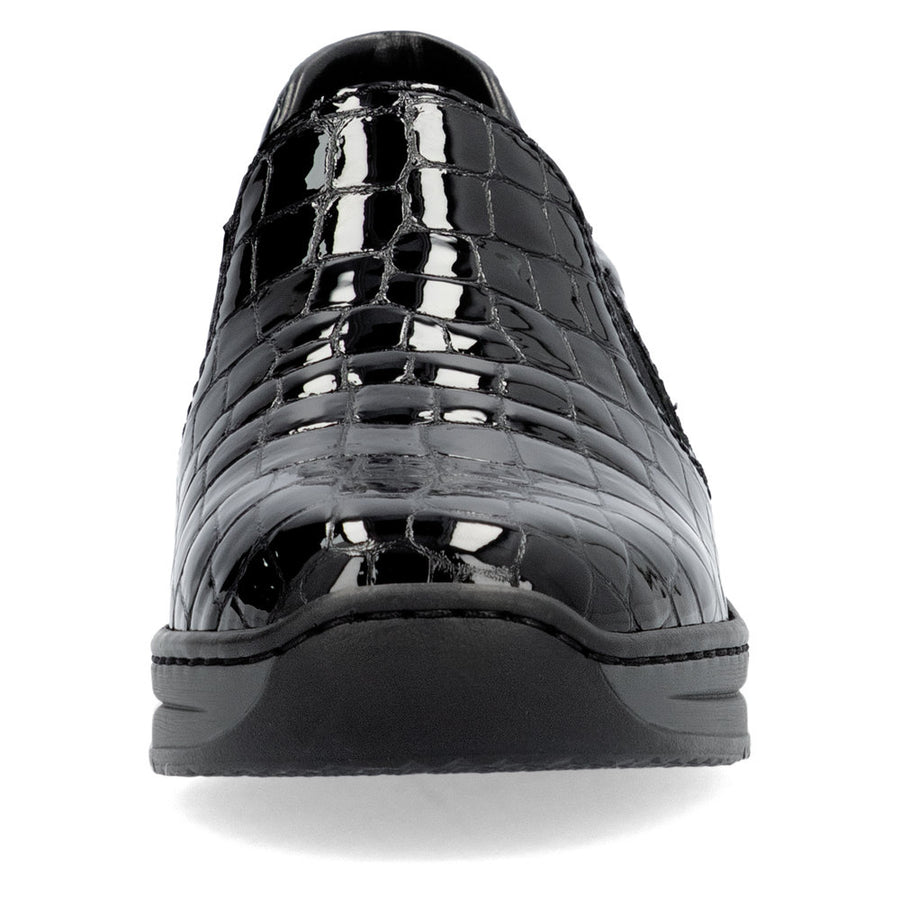 Rieker 48752 Shoes-Black Croc