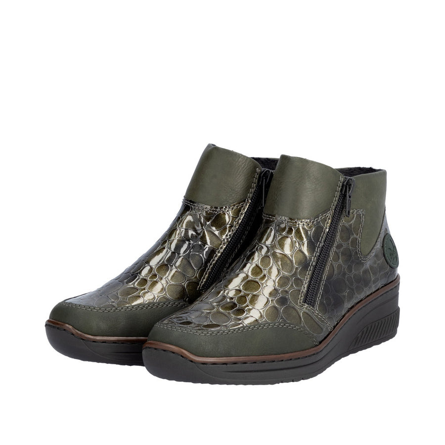 Rieker 48754 Ankle Boot-Forest