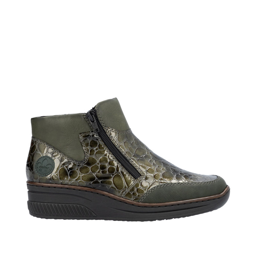 Rieker 48754 Ankle Boot-Forest