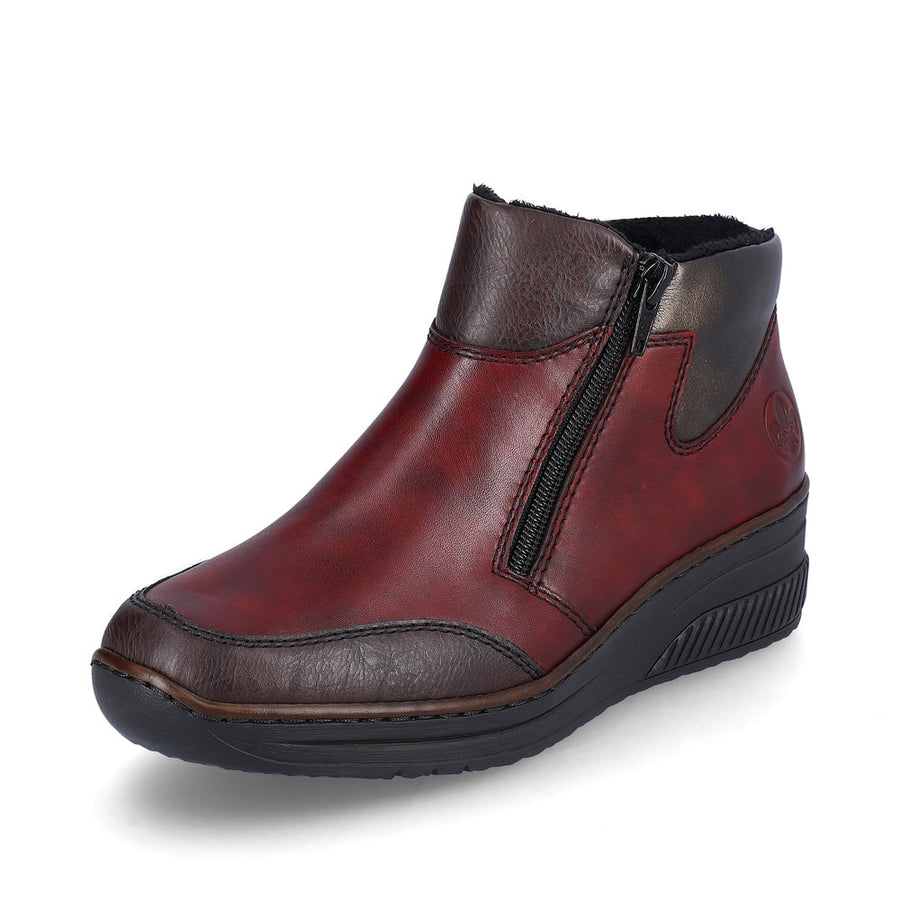 Rieker 48754 Ankle Boots-Bordo