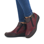 Rieker 48754 Ankle Boots-Bordo